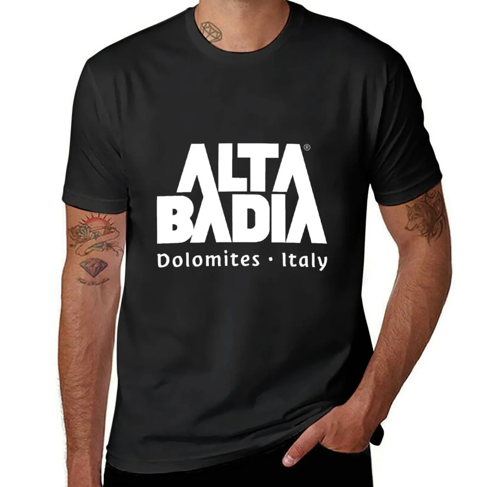 Alta Badia Dolomites Italy T-Shirt boys animal print funnys anime summer top mens t shirt graphic