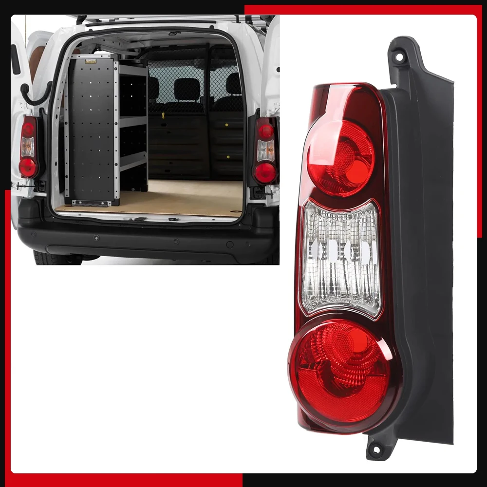 

Passenger Side Tail Light Stable Tail Light Assembly Rugged Superior Heat Dissipation 9677205580 Easy Use for Berlingo Mk2 Van
