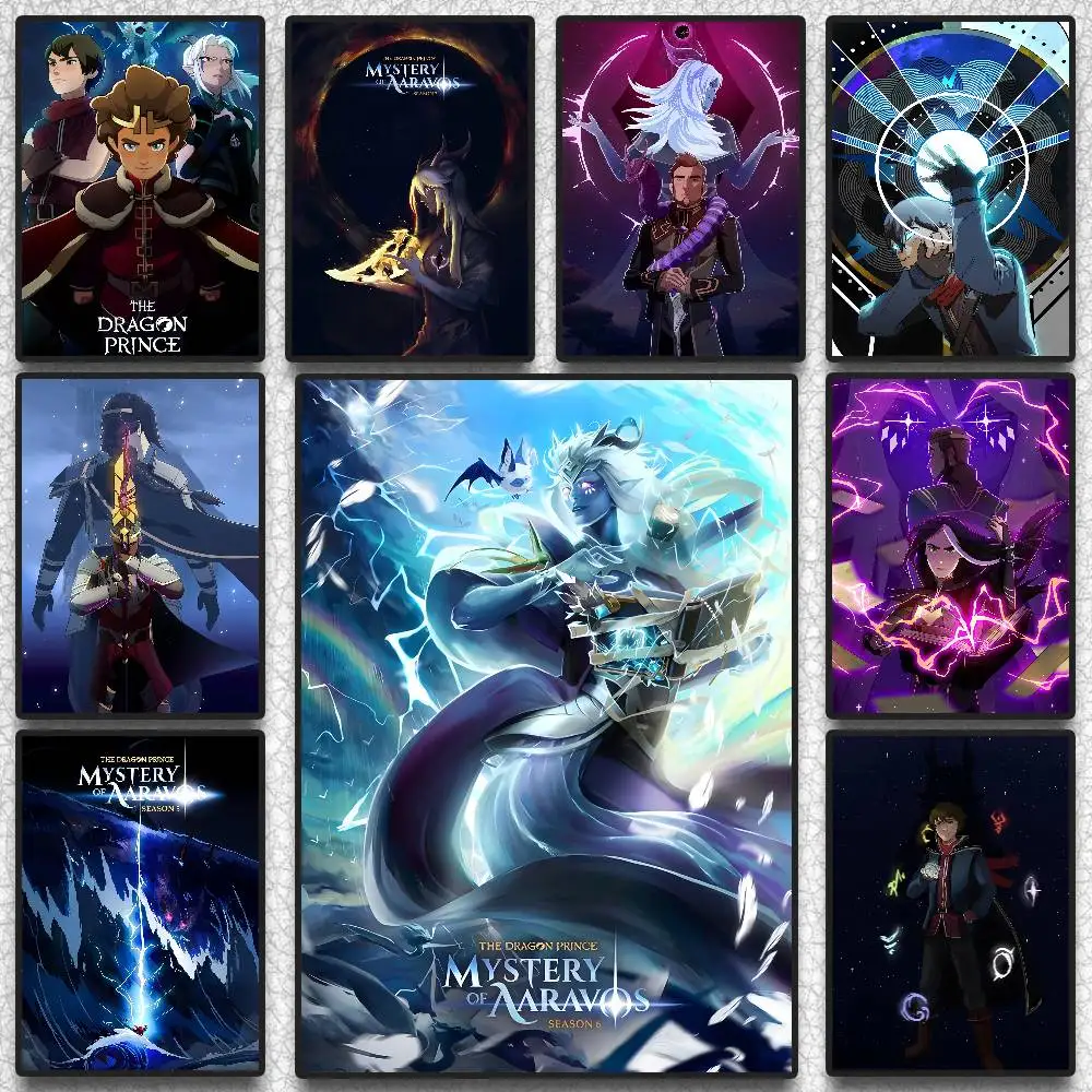 Anime Cool The Dragon Prince-P Poster HD Art Sticky Wall Waterproof Home Living Room Bedroom Bar Aesthetic Decoration