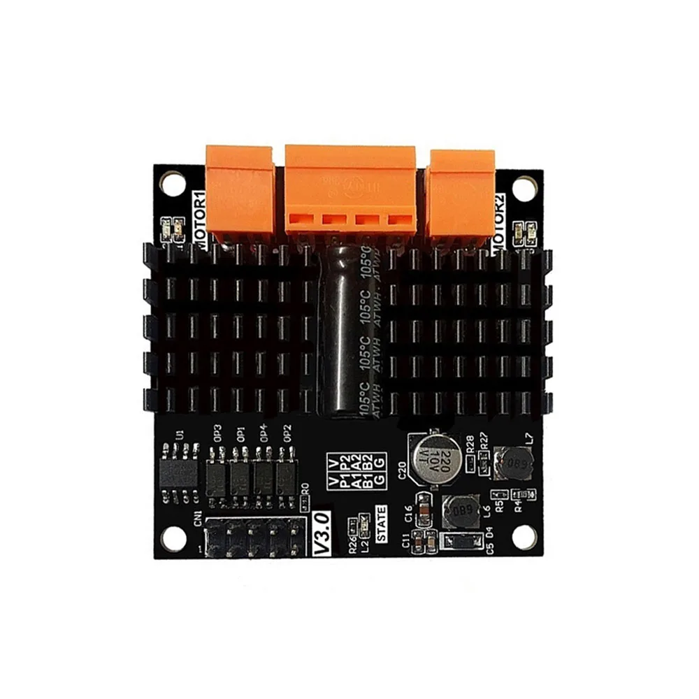 

Dual Channel DC Motor Drive Module H Bridge Motor Driver Board Motor Speed Forward Reverse Rotation Controller More Than L298N