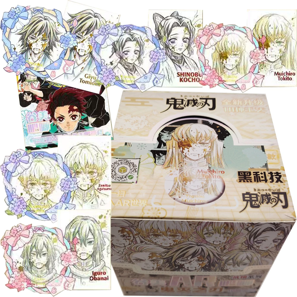 

Popular Classic Anime Demon Slayer Characters Collection Laser Cards Cartoon Cosplay Badge for Backpack Accessories Fans Gifts