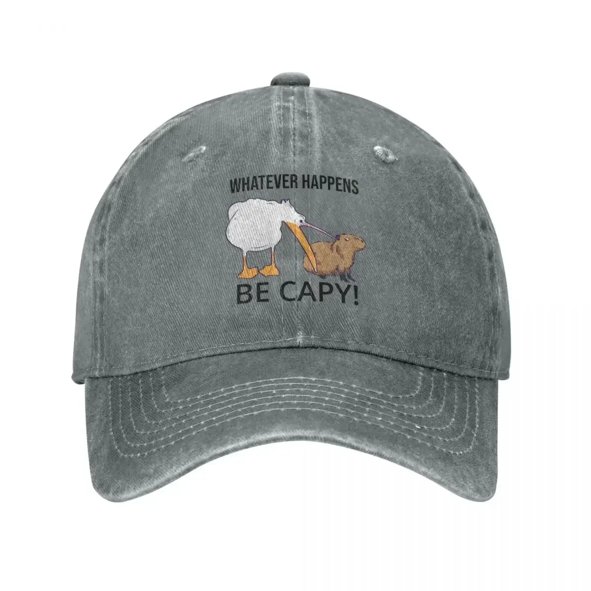 Don't Worry, Be Capy Capaybara Unbothered Funny Baseball Caps Washed  Hat Outdoor Adjustable Casquette Baseball Cowboy Hat