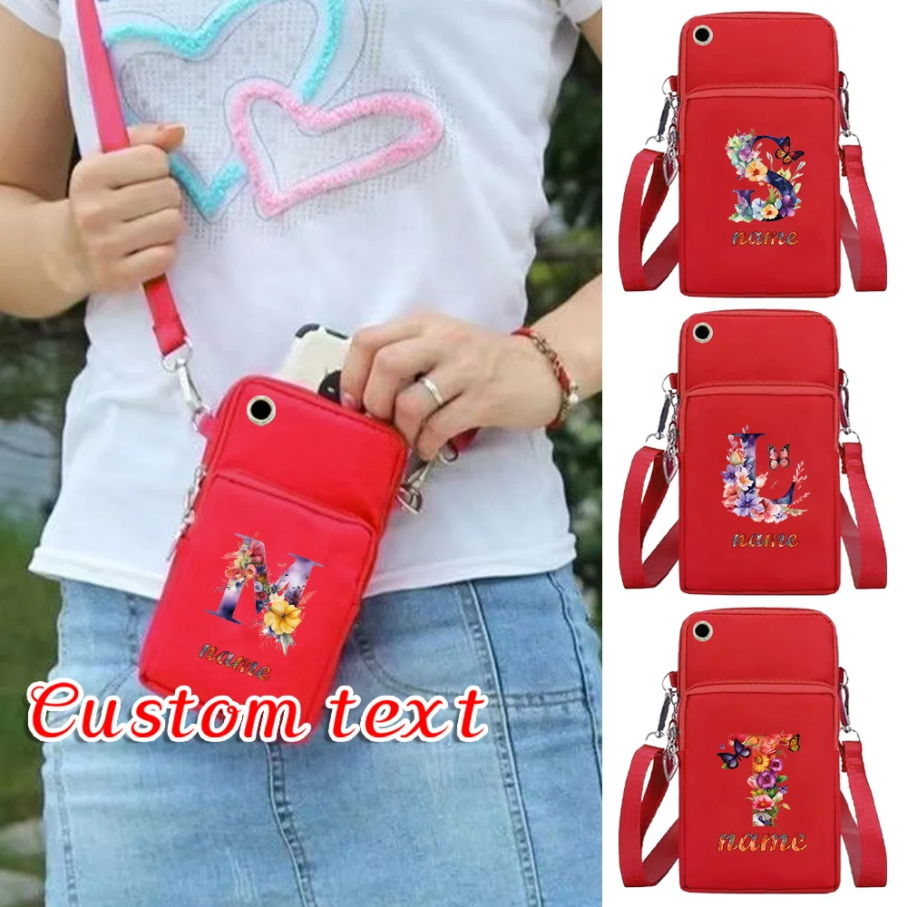 

Сумка для мобильного телефона с регулируемыми ремнями по индивидуальному заказу, портативная женская сумка через плечо, сумка через плечо с несколькими отделениями на молнии