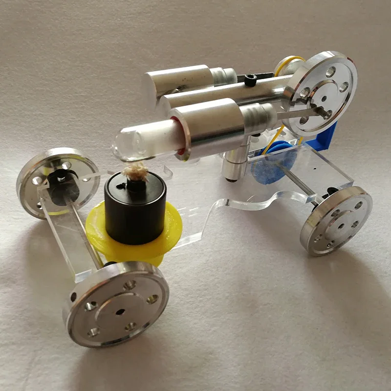 Mobile engine model Shenbing Stirling engine car model Mini generator model Mini engine