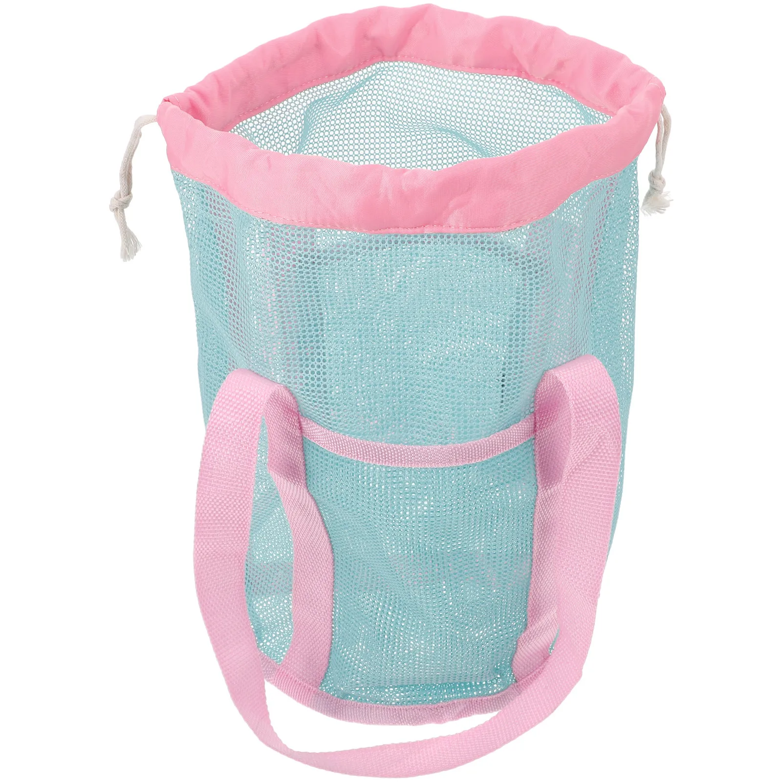 

Пляжная сумка из нейлоновой сетки с завязками, гладкой текстурой и прочной строчкой для сбора ракушек, водонепроницаемая, аксессуар для активного отдыха на природе