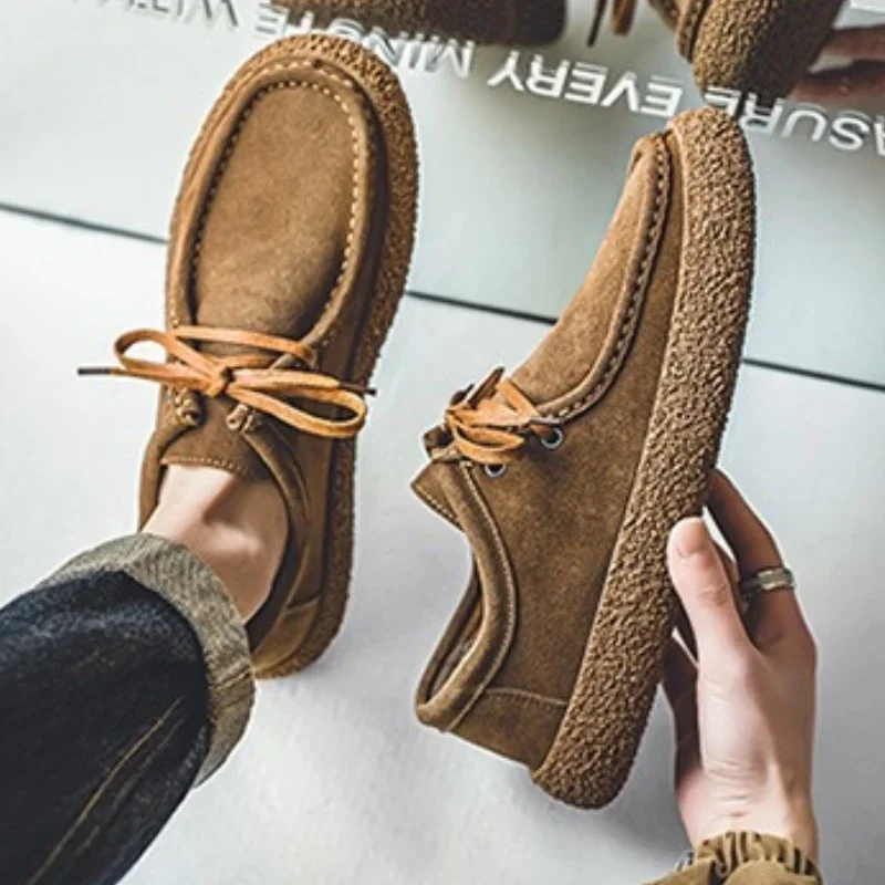 ربيع حذاء رجالي كاجوال الدانتيل متابعة المتسكعون مريحة أحذية قيادة الذكور لينة وحيد حذاء مبركن تنفس الرجعية حذاء رجالي #4