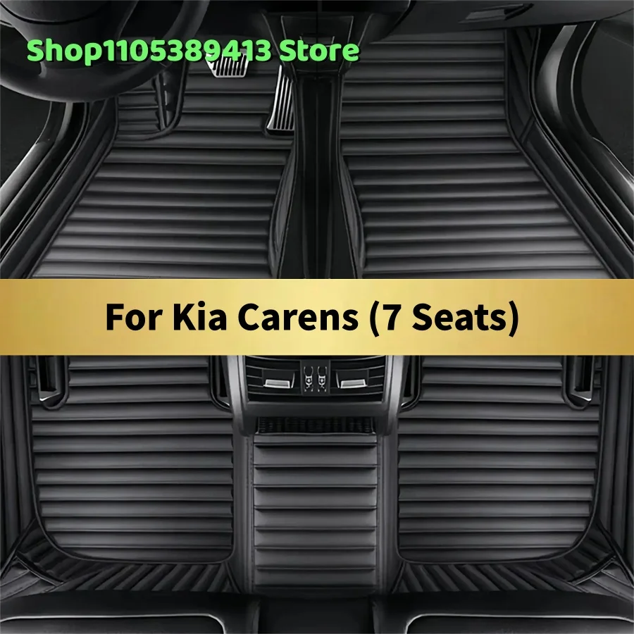 

Mats Carpets Leather Custom Car Floor Mats For Kia Carens (7 Seats) 2017 2016 2015 2014 2013 2012 Car Mat Accessories