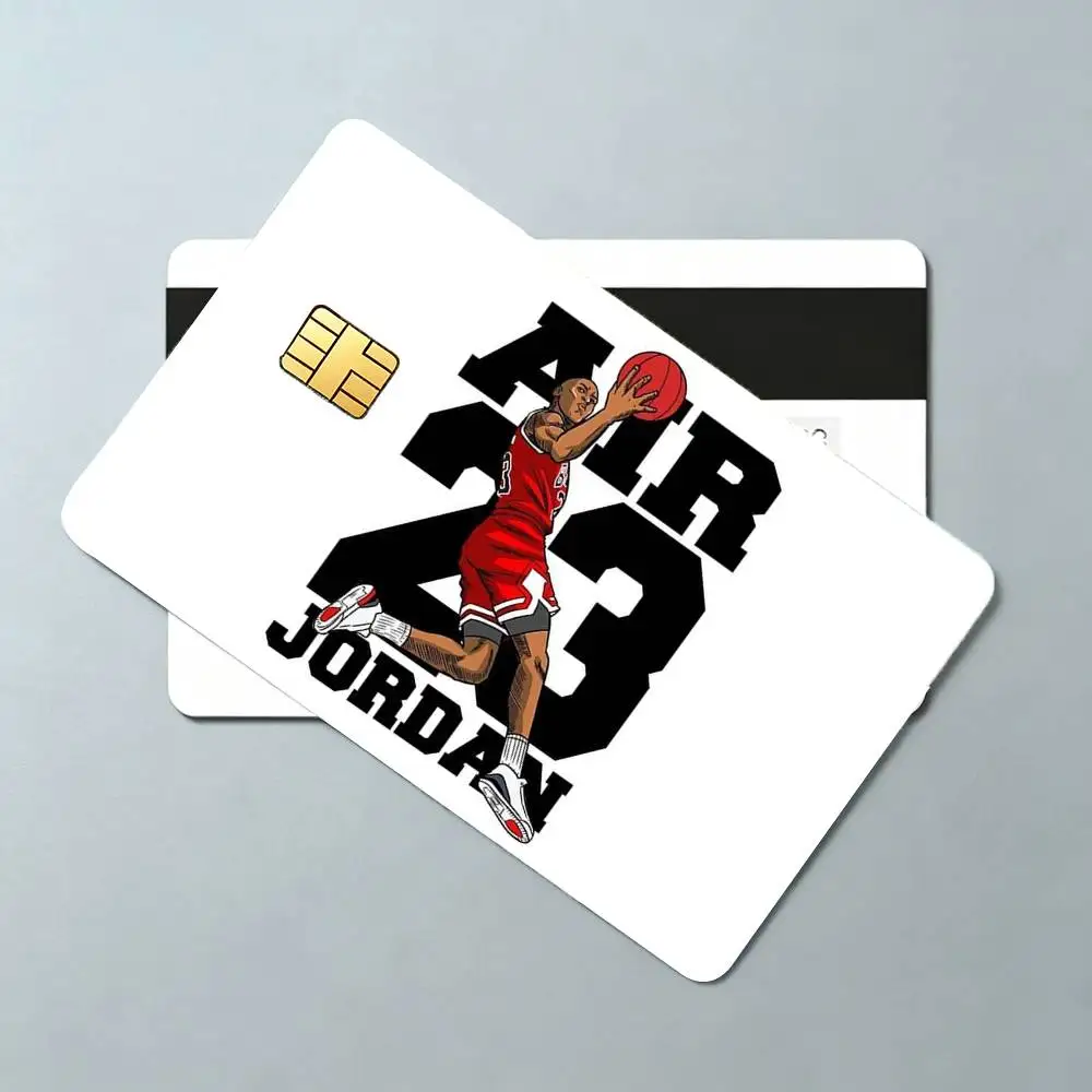 COOL Basketball Michael J-Jordan  4pcs 1Set Card Stickers Small Waterproof Chip 4PCS Card Sticker Anti-Scratch view 3
