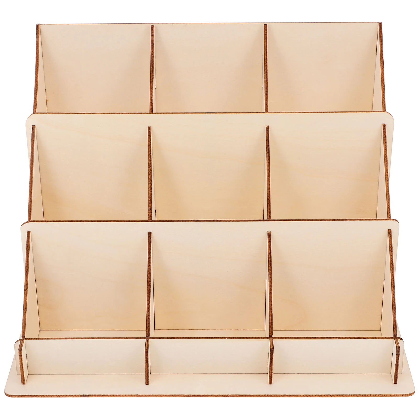 Wooden Card Display Stand Retail Bookmark Stands for Holder Shelf Postcard Racks