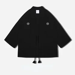 Haori for Men Japanese Style Retro Cotton and Linen Cardigan Japan Shirt Traditional Kimono Homme Loose Thin Jacket Clothes