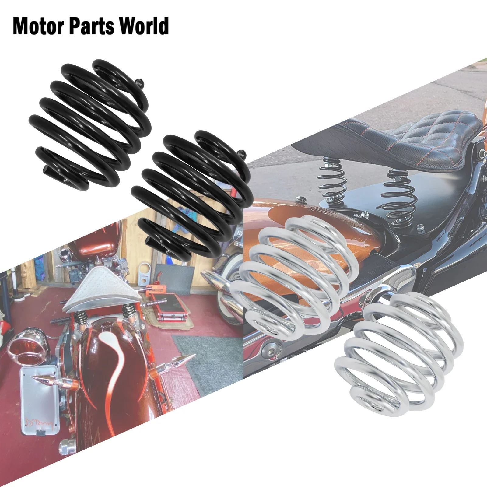 Motorcycle Solo Seat Spring Mounting Saddle Seat Springs For Harley Sportster XL Touring Road King Dyna Softail Bobber Chopper