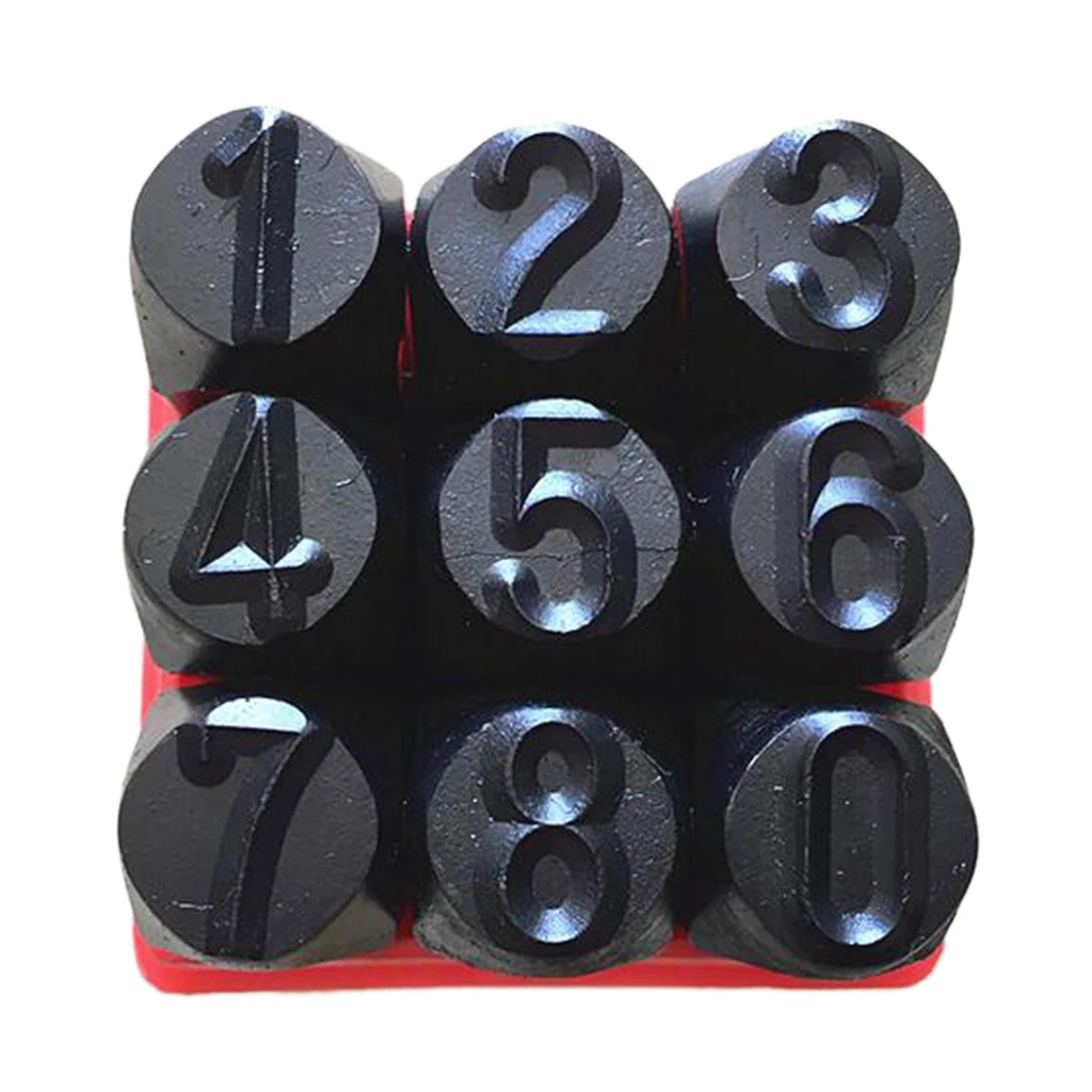 3mm/4mm/5mm/6mm/10mm/12.5mm Stamps Letters Alphabet Numbers Set Punch Steel Metal Tool Craft