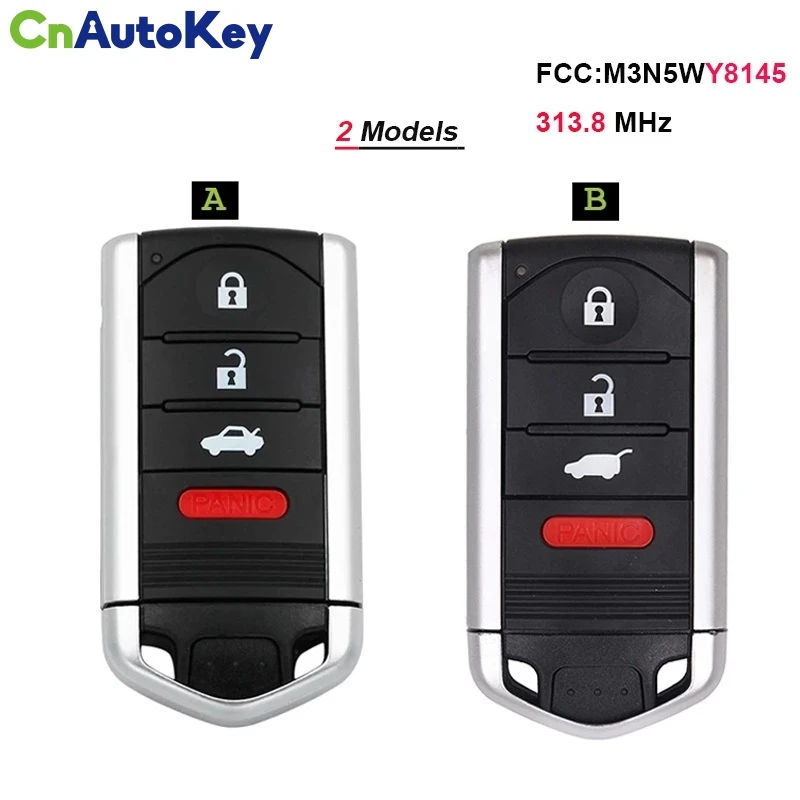 

CN003131 Smart Remote Car Key 313.8MHz for Acura ZDX TL 2009 -2014 FCC M3N5WY8145 IC267F-5WY8145