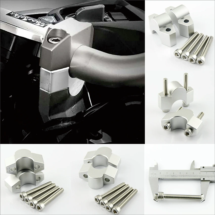 

Silver Motorcycle Handlebar Heightening Code Increase Rearward Shifting Accessories For Honda X-ADV750 CB300F CB400X CB500F Moto