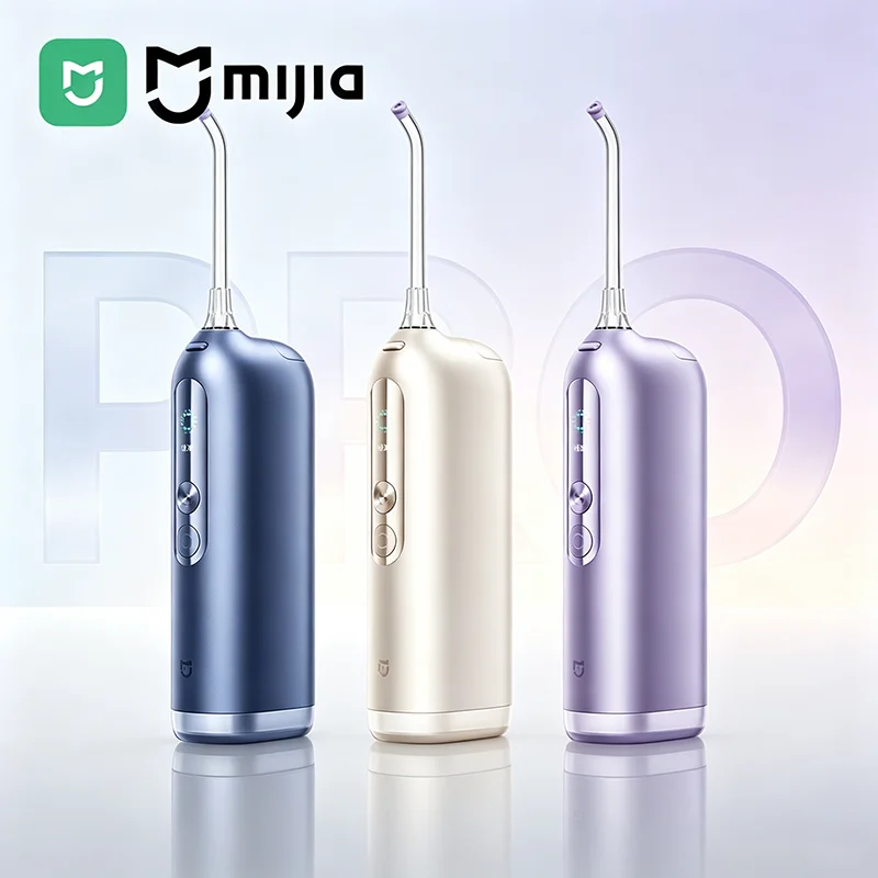 Mijia Smart Water Flosser Pro App Control Electric Portable Oral Irrigator Color Screen Micron-level Bubble Tooth Cleaner MEO706