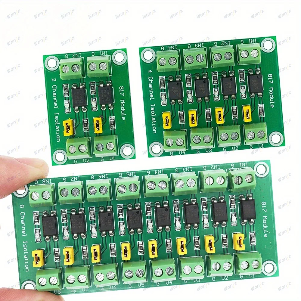 817 Optocoupler 2/4/8 Channel Photoelectric Coupling Module, Suitable for ESP32, Raspberry Pi, Educational Components