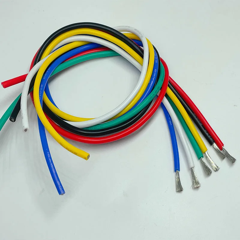 16-gauge silicone wire,high-quality flexible silicone-16 AWG stranded tinned copper wire-DIY spool (5m 1roll or 15m 1roll)