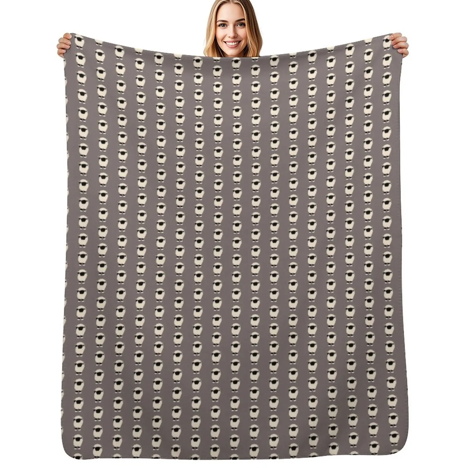 

Black nose valais sheep Throw Blanket Designers Bed Stuffeds Blankets