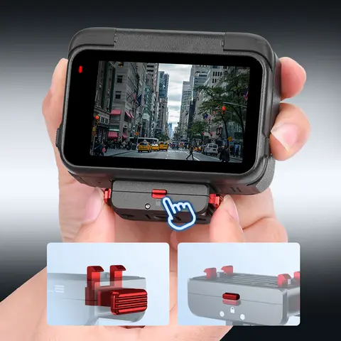 For Insta360 X5 X4 Air Ace Pro 2 Quick Release Magnetic Base Adapter Aluminum Alloy Lock Buckle Accessory