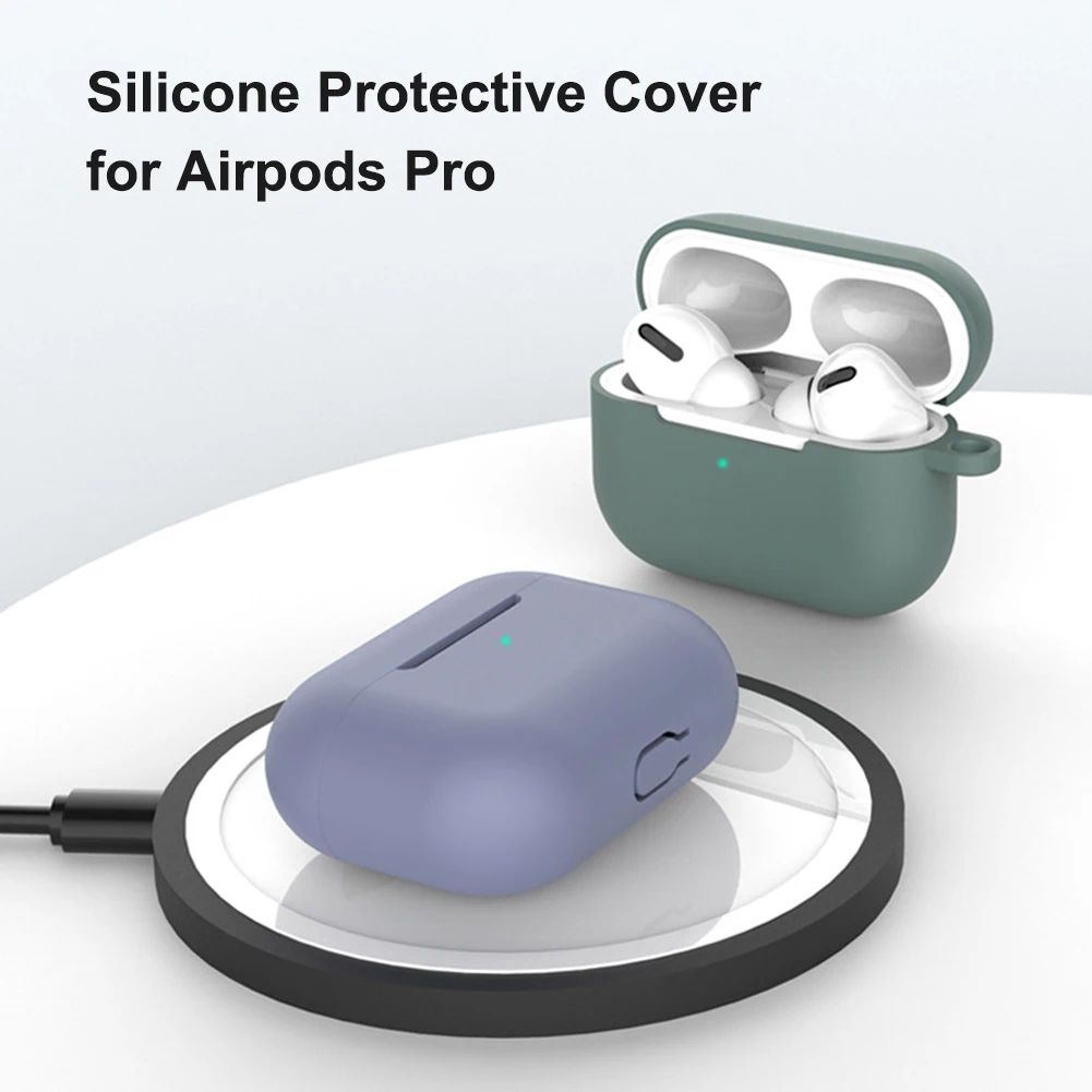 غلاف حماية من السيليكون لهاتف apple Airpods Pro ملصق حافظة متوافقة مع البلوتوث لأجهزة Airpods Pro ملحقات سماعات الأذن