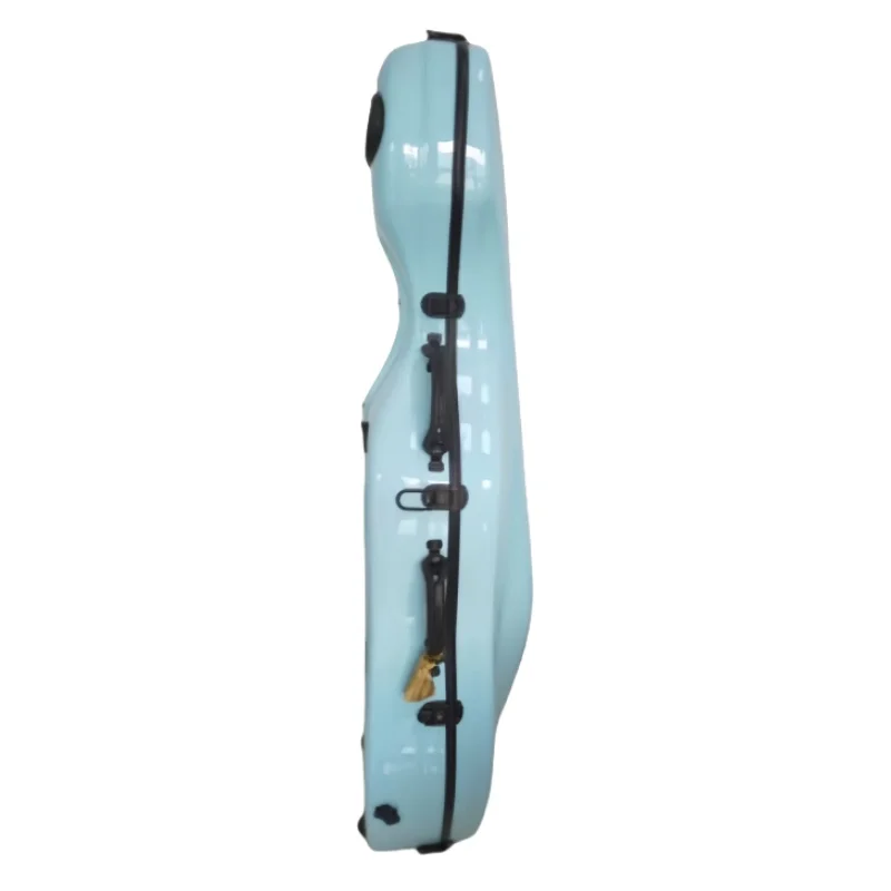 Glass fiber cello case, high quality, light blue, 4/4