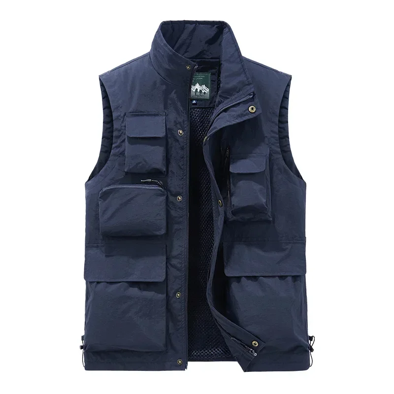 

Multi Pocket Men's Vest Outdoor Sports Fishing Reporter Photography Leisure Men's Wear Volunteer Vest