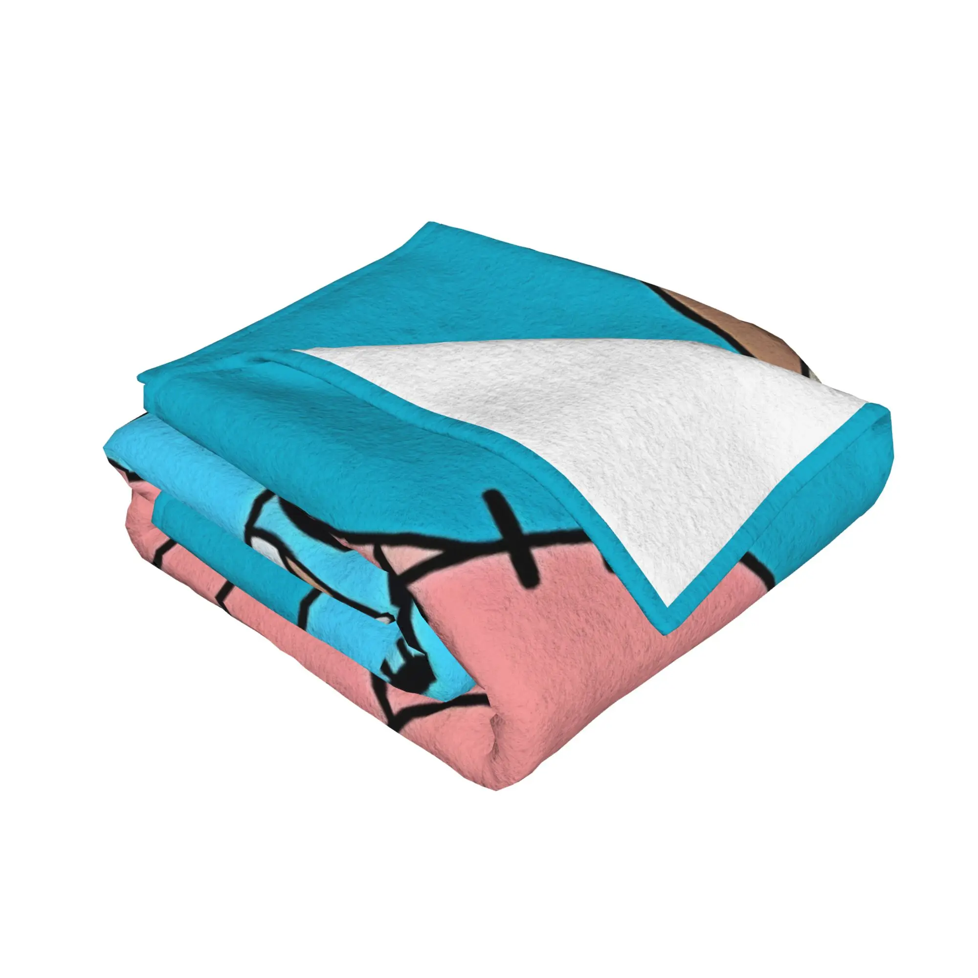 1PC home Cutecore blue graphic tThe Amazing World of Gumball Blanket Super Cosy Plush Home Living Room Sofa halloween