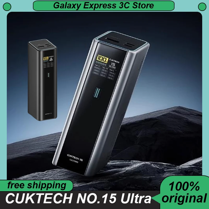 CUKTECH NO.15 Ultra 210W Power Bank 20000MAhขนาดใหญ่ความจุ 1.3 นิ้วหน้าจอสีTFTแบบพกพาChargerโทรศัพท์ที่กําหนดเองPowerbank