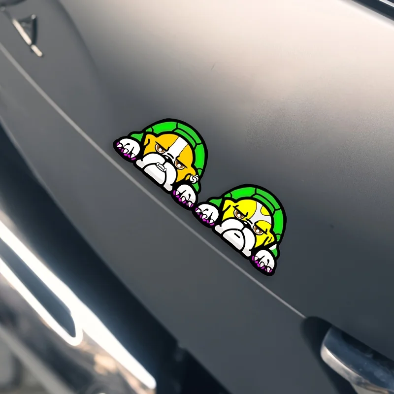 Pegatina reflectante impermeable para mascotas Quito y tortugas, para motocicletas, automóviles, vehículos eléctricos y cuadernos