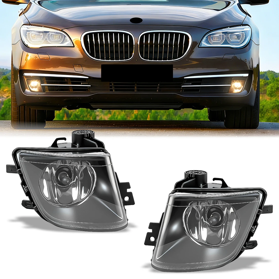 

Противотуманная фара в сборе для BMW 7 серии F01 F02 2009-2013, передний бампер, светодиодная лампа, 63177182195, 63177182196