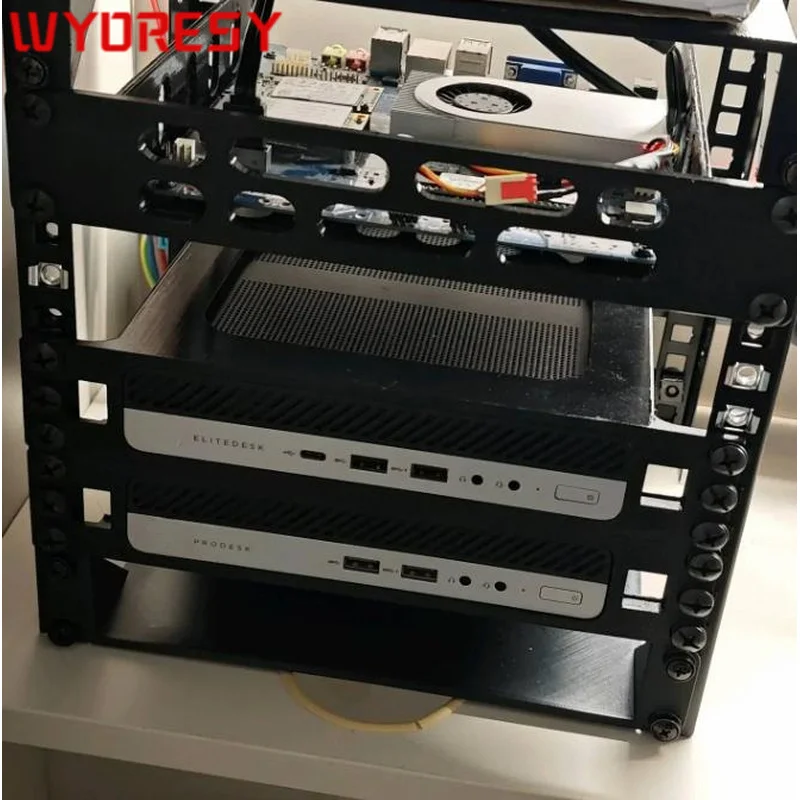 WYORESY for HP (EliteDesk/ProDesk Mini) Rack Stand Shock Absorption Buffer Cabinet Vibration Reduce Host Impact