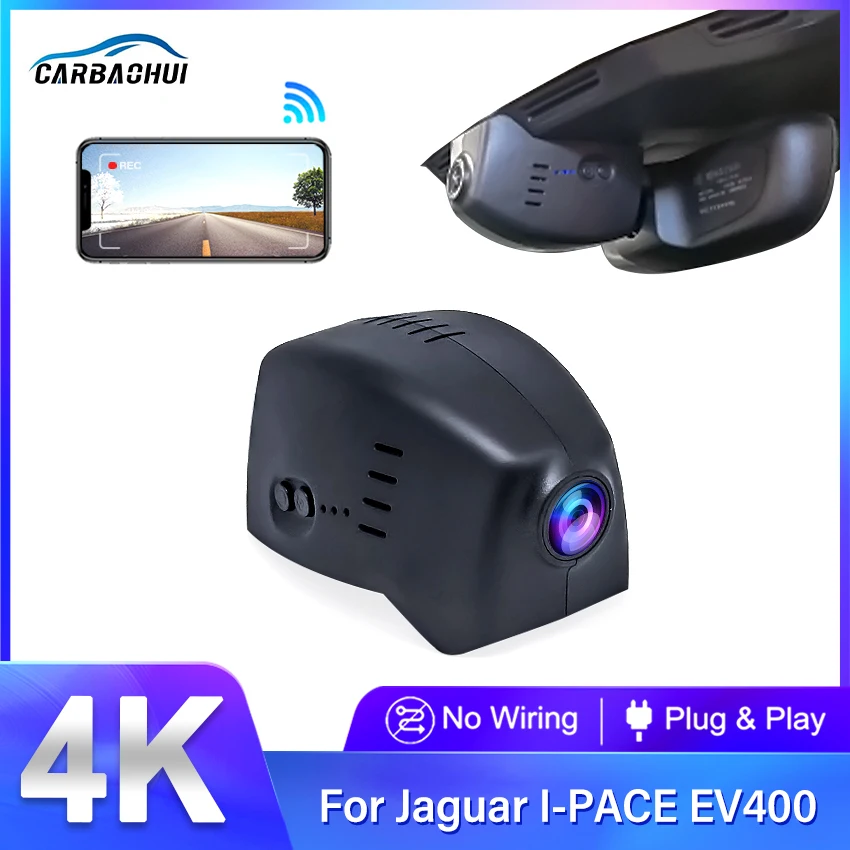 Car DVR For Jaguar I-PACE EV400 HSE 2019 2020 UHD 2160P Easy to install Video Recorder Dash Cam Camera High Quality Night Vision