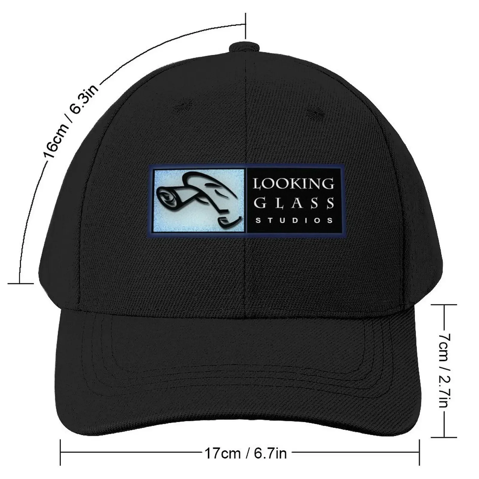 Looking Glass Studios Logo (Colors) Baseball Cap fishing caps man Wild Ball Hat Vintage Rugby Man Women's