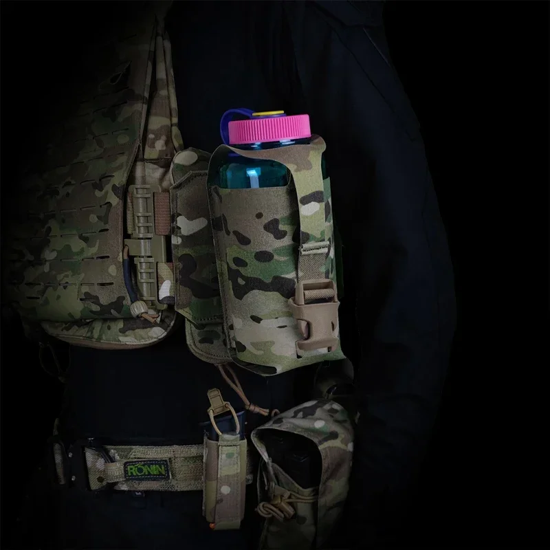 Tactical Molle SS Kettle Bag Water Bottle Pouch Bag Suitable for Nalgene 32 Oz Airsoft Vest Plate Carrier Bottle Holder view 6