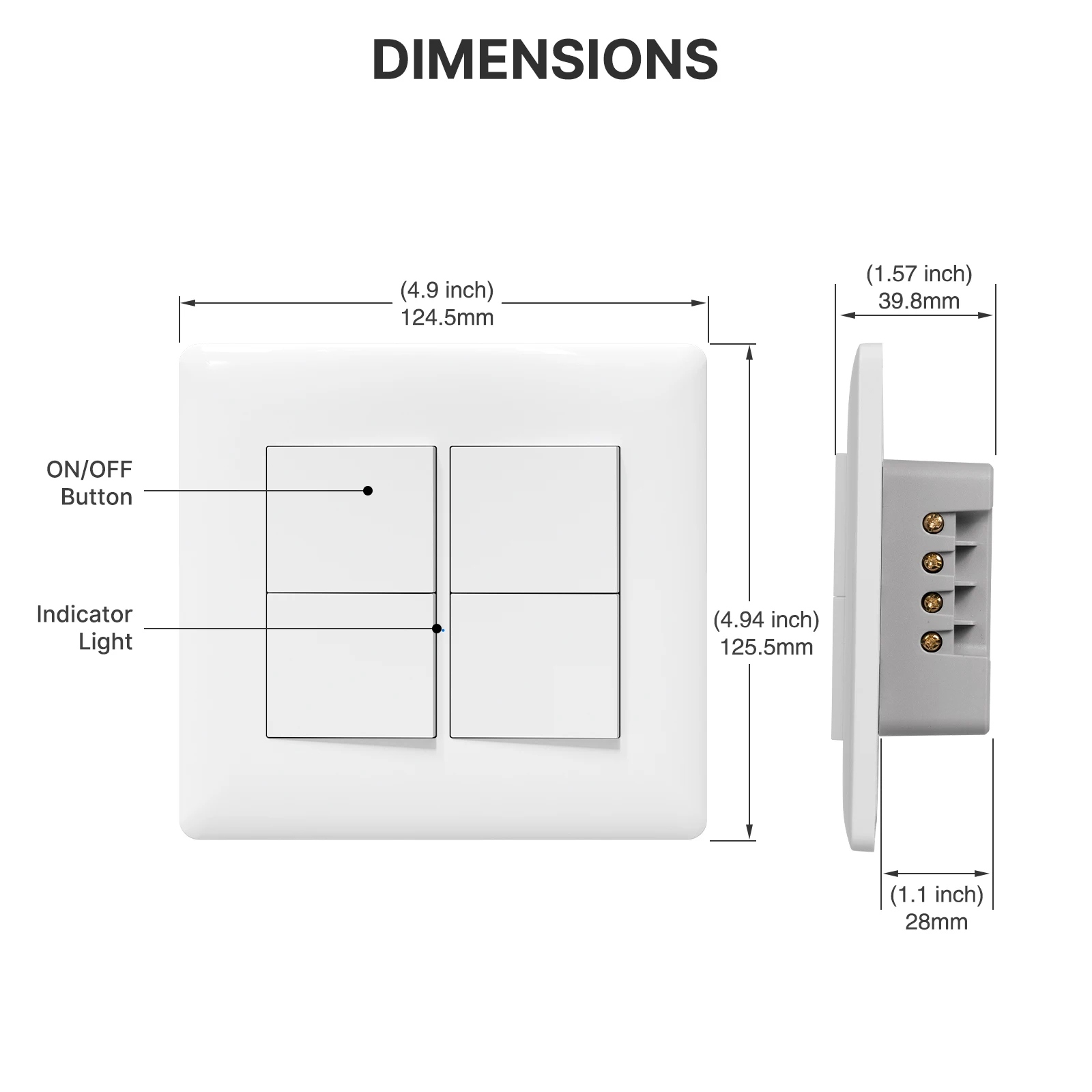 MOES Tuya 4/6 Gang Zigbee Smart Wall Light Switch Fireproof Neutral Required Push Button Remote Control Work With Alexa Google