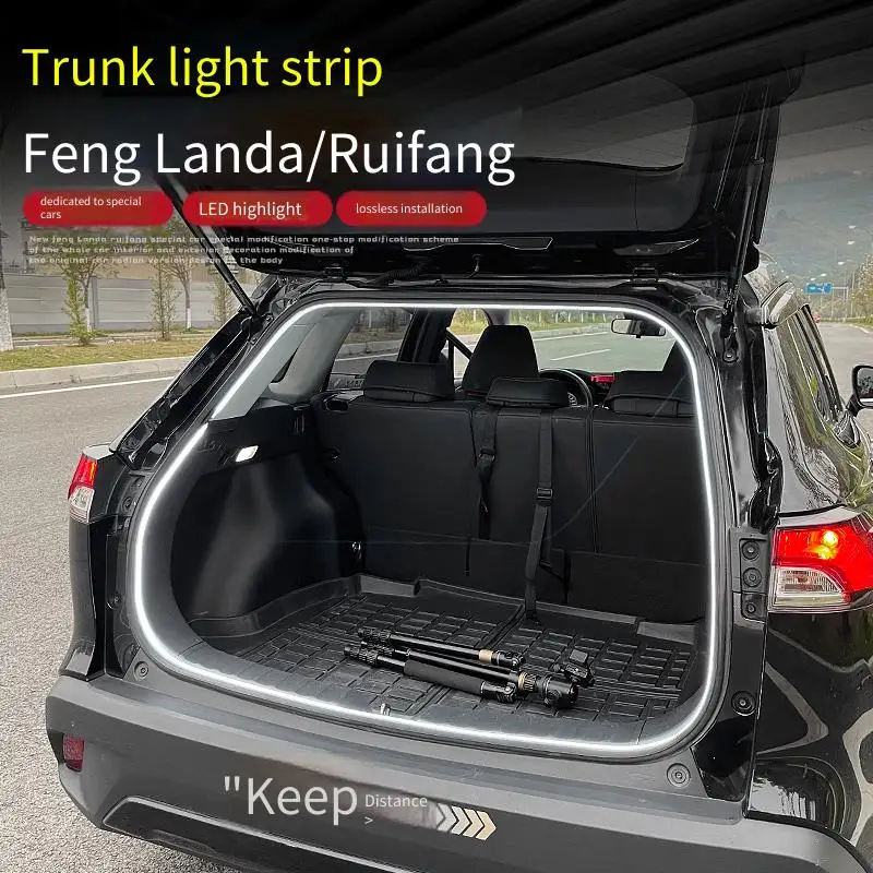 Suitable for Toyota Fenglanda Corolla Ruifang LED trunk light strip modification and dedicated rear trunk lighting