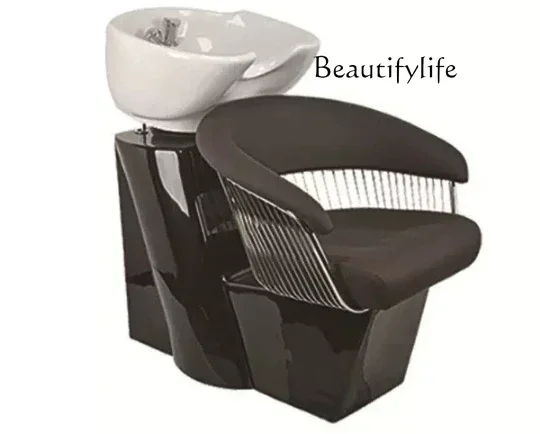 Simple Retro Shampoo Bed Barber Shop Flushing Chair Hair Beauty Salon Special Shampoo Chair