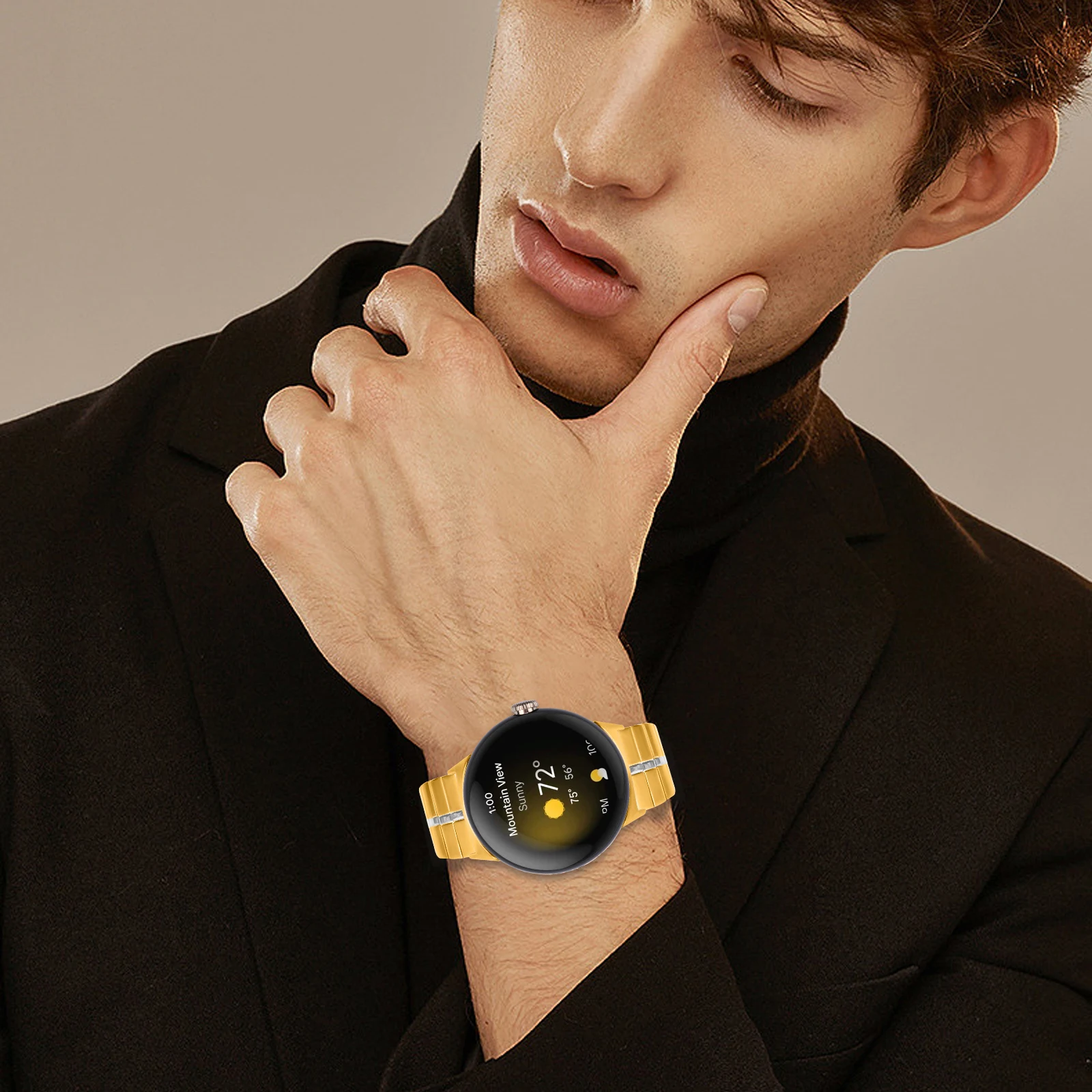 Stainless Steel Strap For Google Pixel Watch 3 41mm  Accessorie Replacement Wristband Bracelet For Google Pixel Watch 2 1 Band