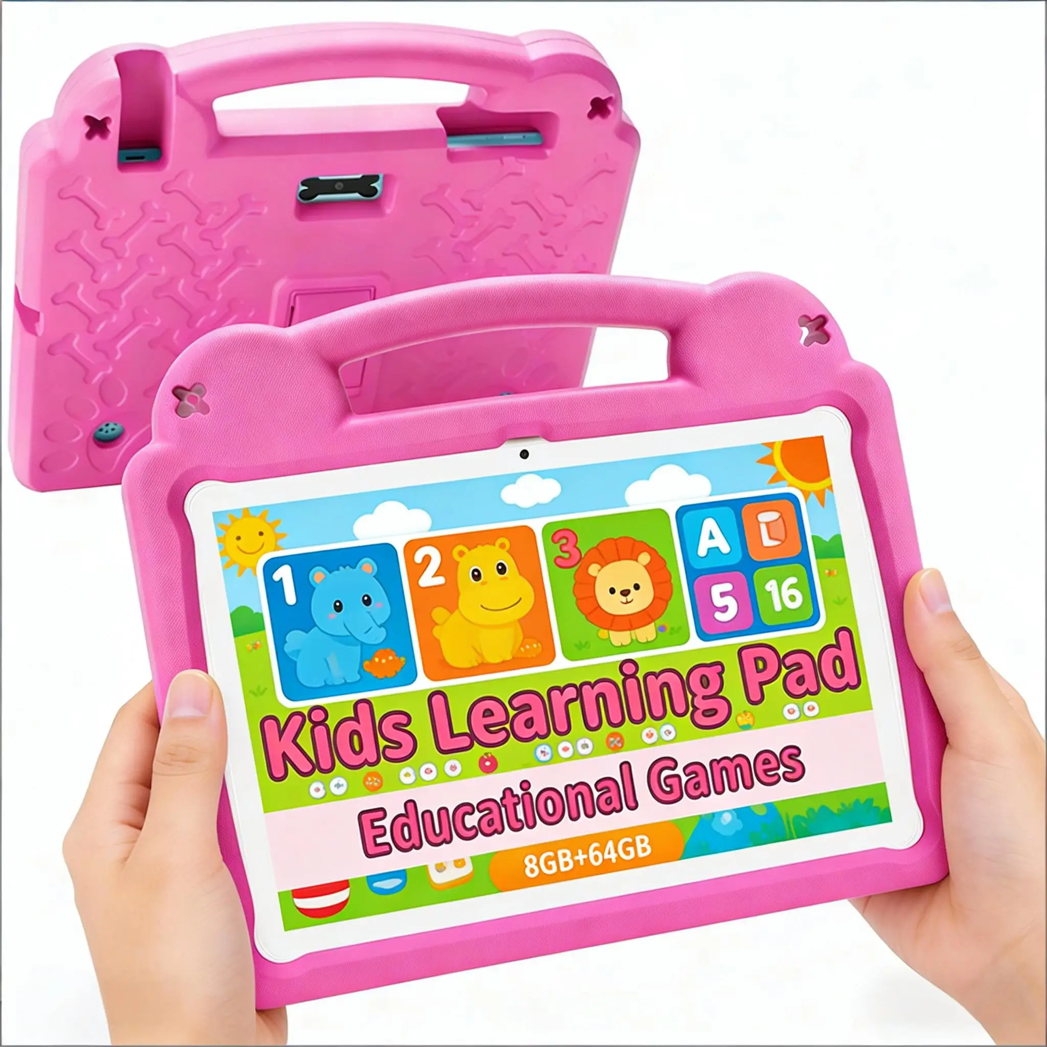 

Детский обучающий планшет Paitanry R16 Pro 10.1 дюйма, Android 15, 8 ГБ (4+4 ГБ расширяемой памяти), 64 ГБ, 5000 мАч, двухдиапазонный Wi-Fi 6