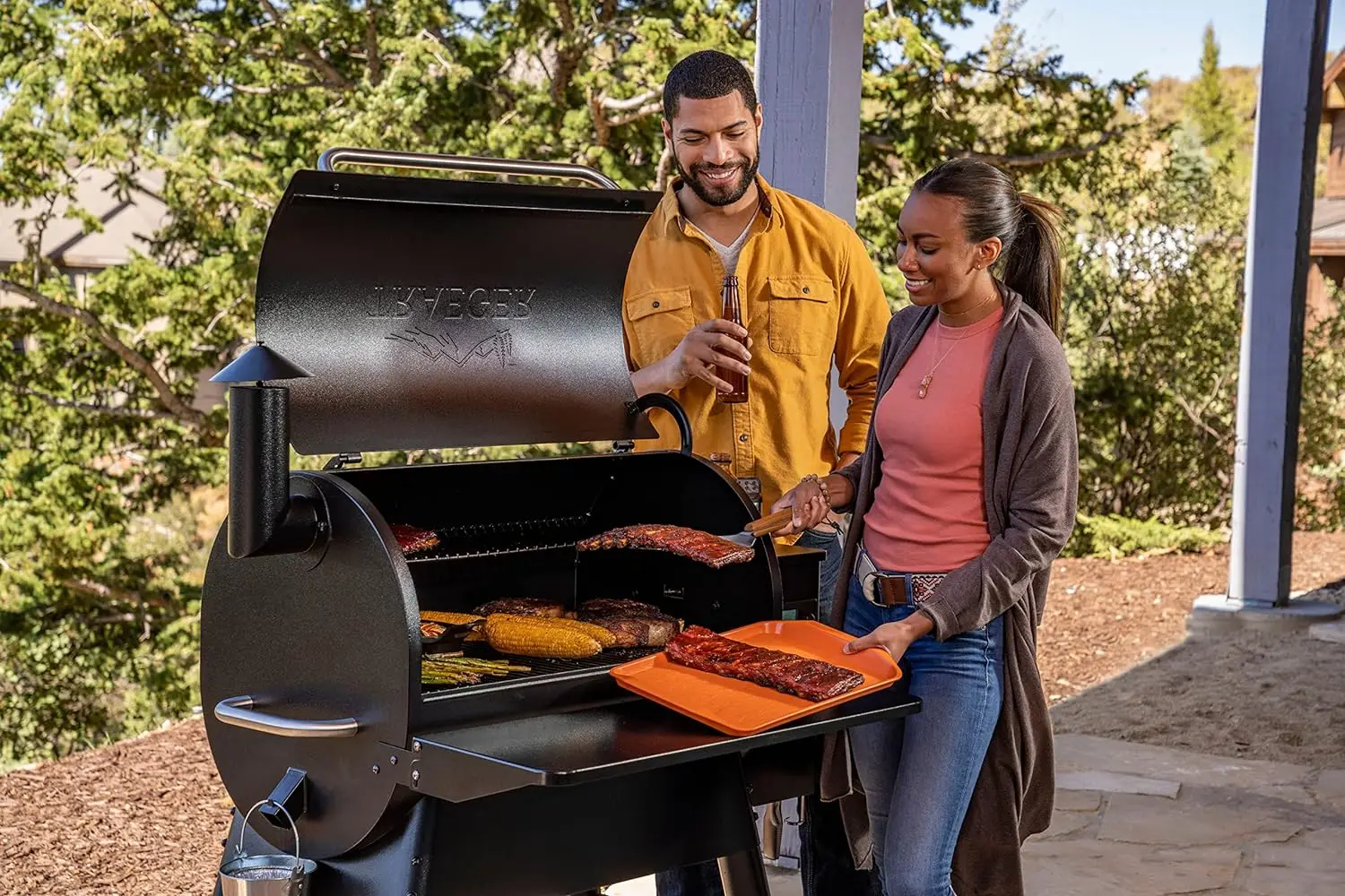 Traeger Grills Pro 780 Electric Wood Pellet Grill and Smoker with WiFi and App Connectivity, Black