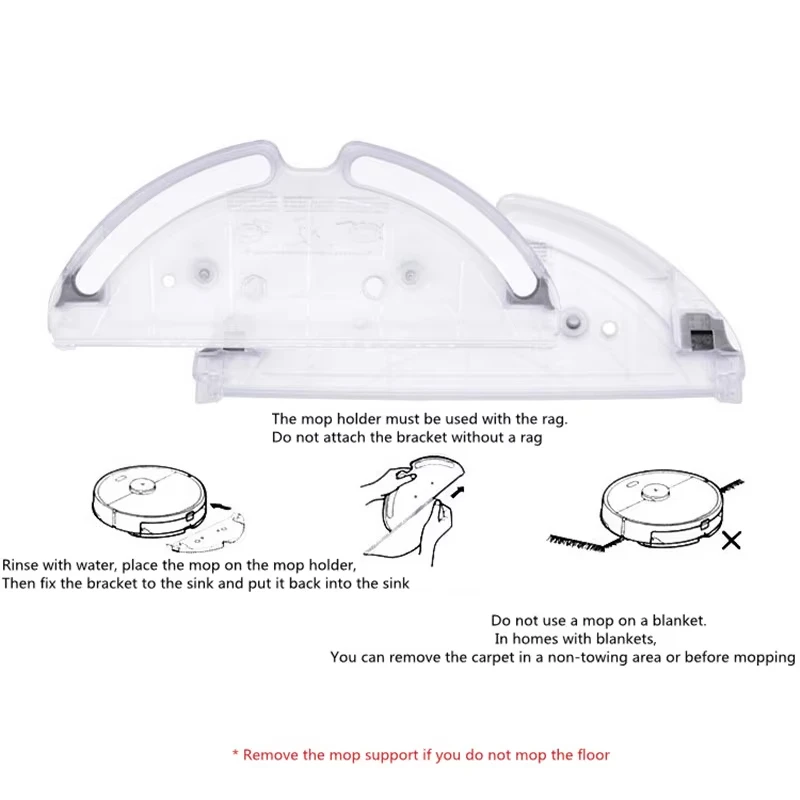 Roborock S5 MAX S50 MAX S55MAX S6Max T7 Pro Electric Control Water Tank Spare Parts Vacuum Cleaner Water Tank Tray Accessories