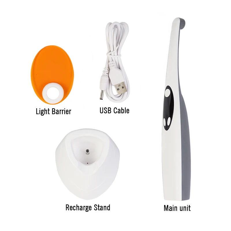 VV Dental Wireless LED Curing Light Photopolymerizer 3Second Curing Lamp Head Resin Cure 1800-2200mw/cm² Dentistry Equipment