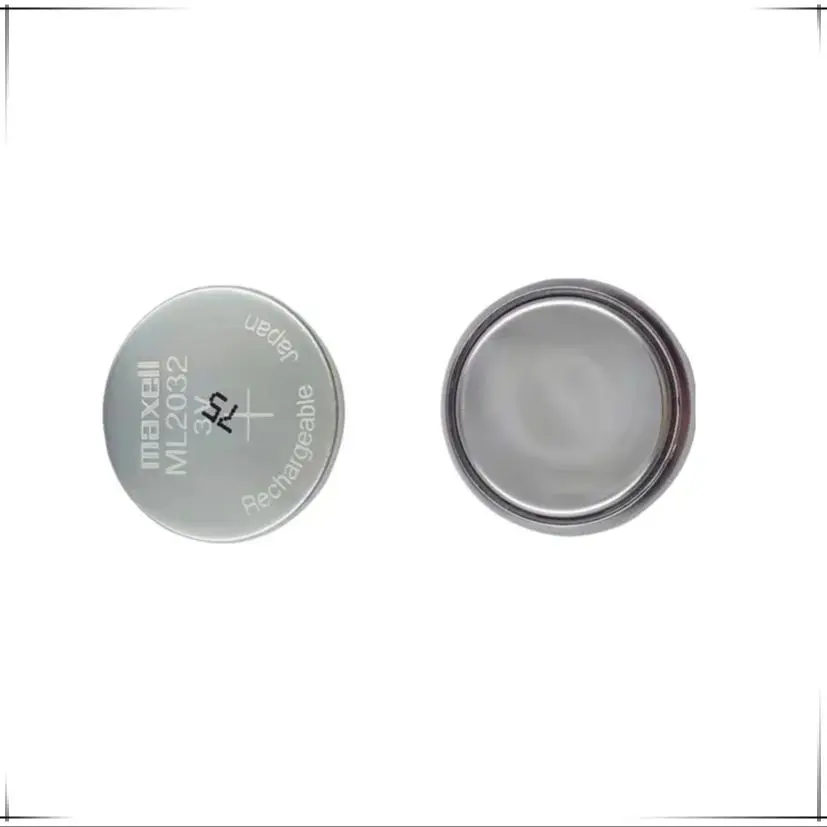 Wysokiej jakości 2 sztuk/partia nowe oryginalne baterie guzikowe Maxell ML2032 3V z akumulatorem litowym (ML2032)