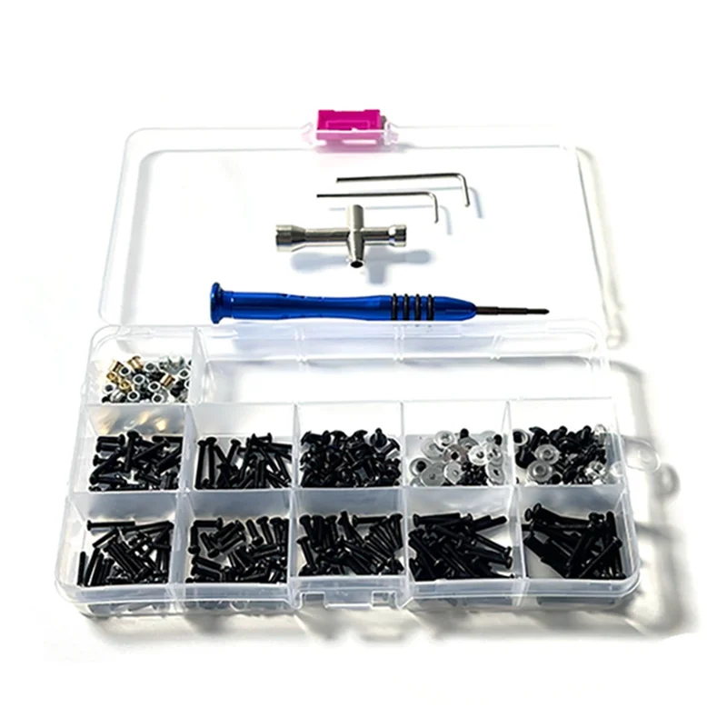 

A76F-Naughty Dragon Wpl Mangniu Mn Remote Control Car Upgrading And Refitting Tool Screw Parts Screw Tool Box