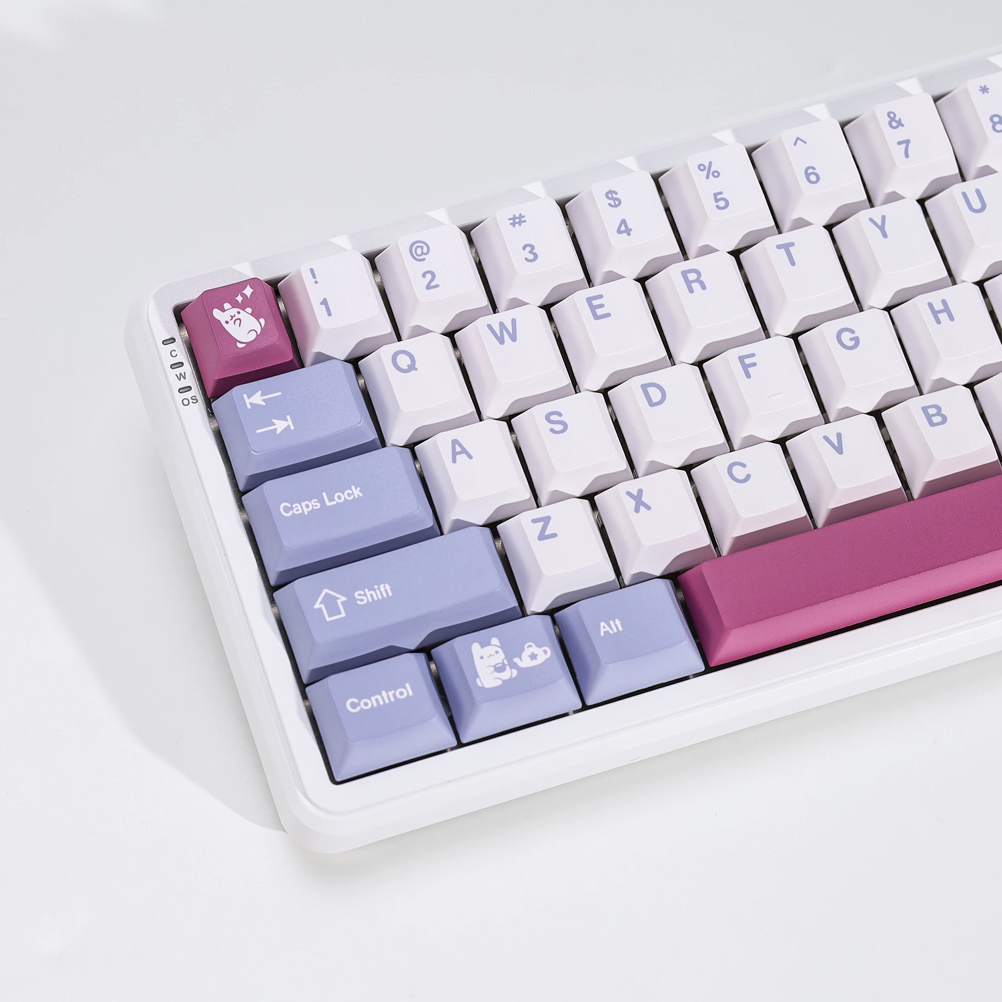 KBDiy Clone GMK Tuzi Keycap Retro Cute Cherry Profile Alice Keycap Custom für MX Magnetic Switch Gaming Mechanical Keyboard KIT – Detail 12