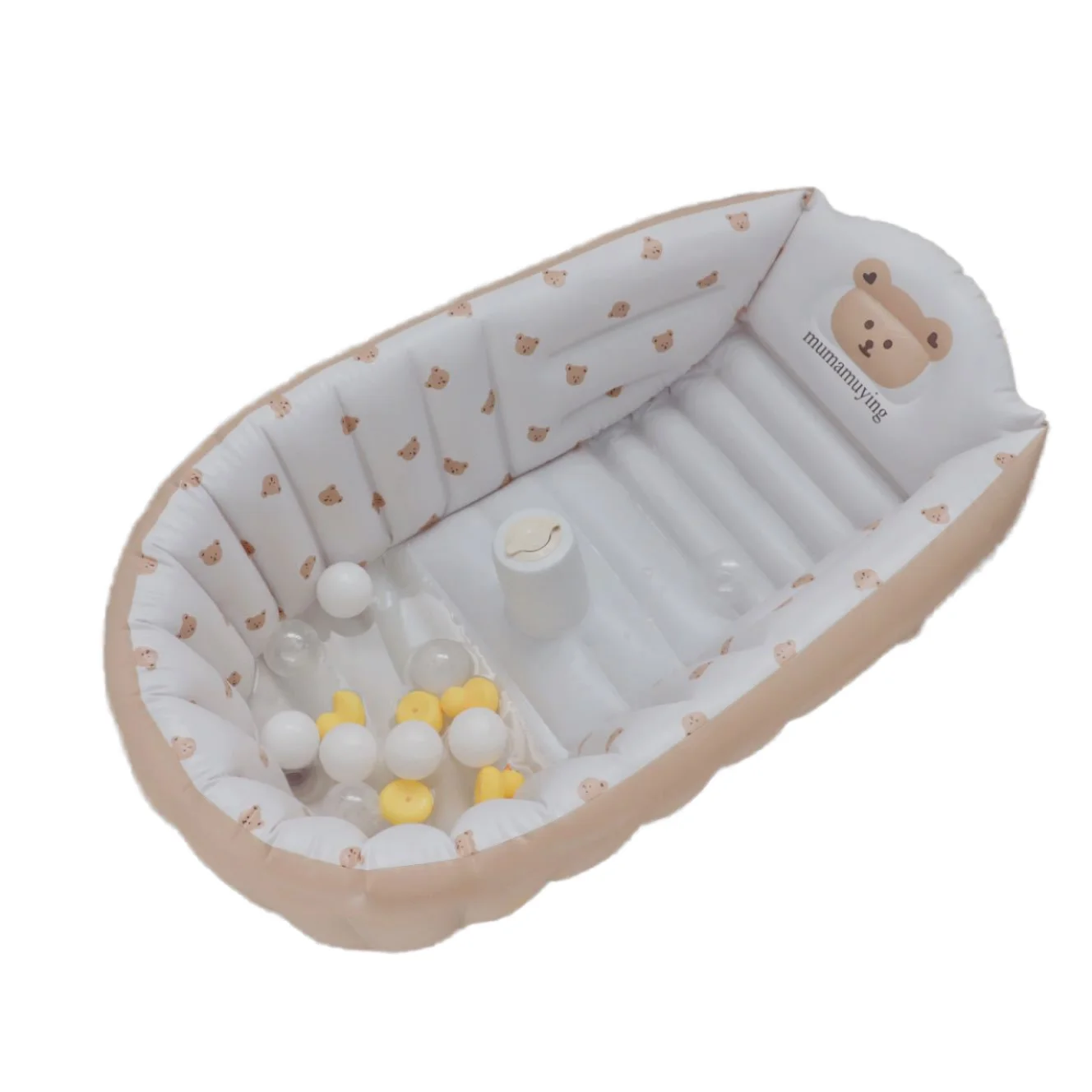 Portable PVC Inflatable Baby Bath Tub Children's Playing Pool Newborn Swimming Equipment
