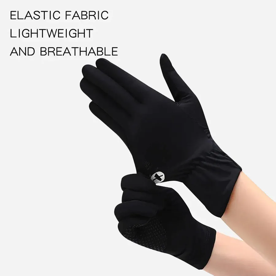 Breathable Touch Screen Anti-UV Women Gloves Mittens Sunscreen Gloves Ice Silk Gloves Cycling Driving Mittens Outdoor image 5