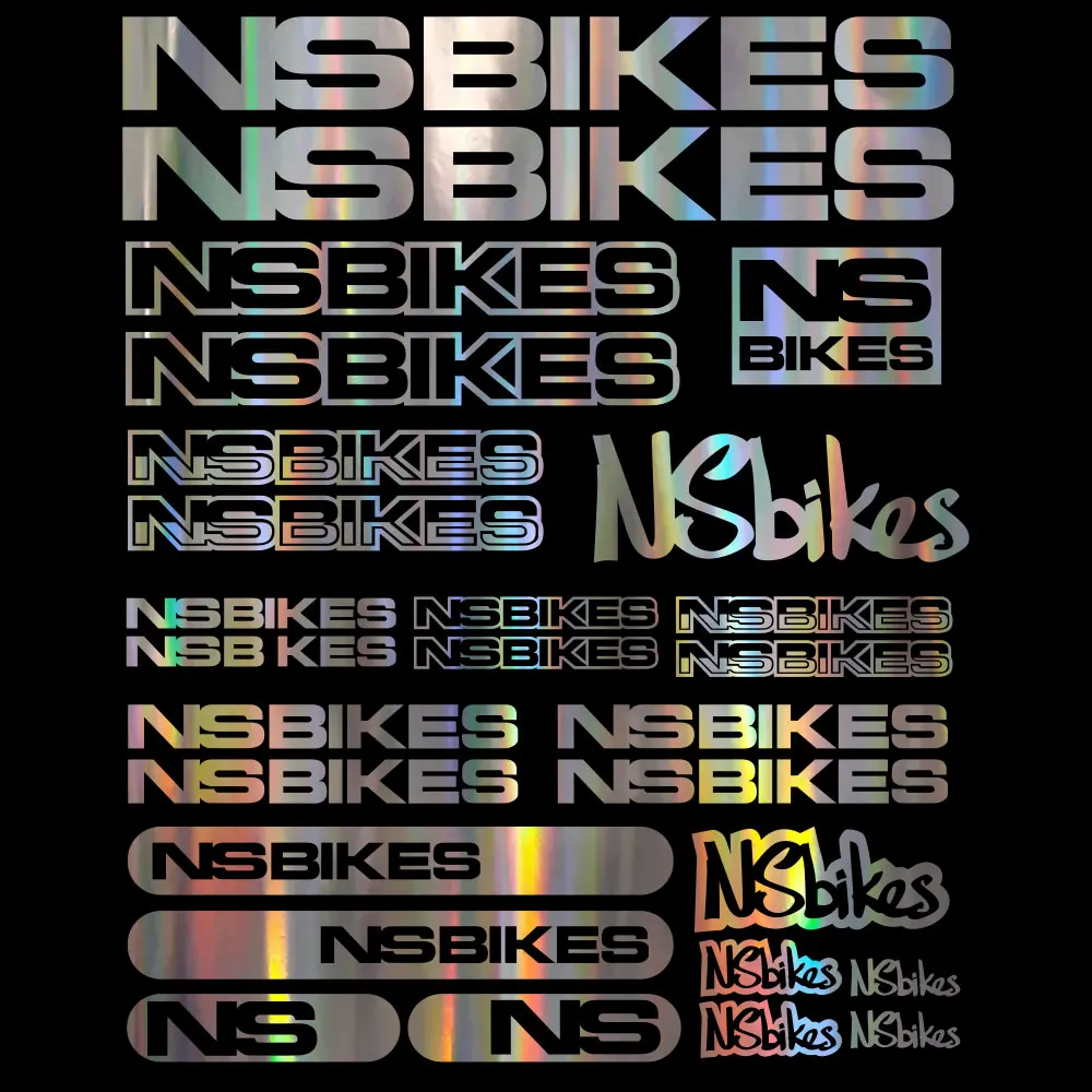 Set 25 Decal NS Bikes + Protezione Telaio – 20 Colori, Regalo Antigraffio Omaggio