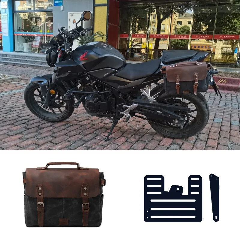 【Premium】For Honda CB400F side bag rear side bag modification accessories rear seat cycling commuter hanging bag
