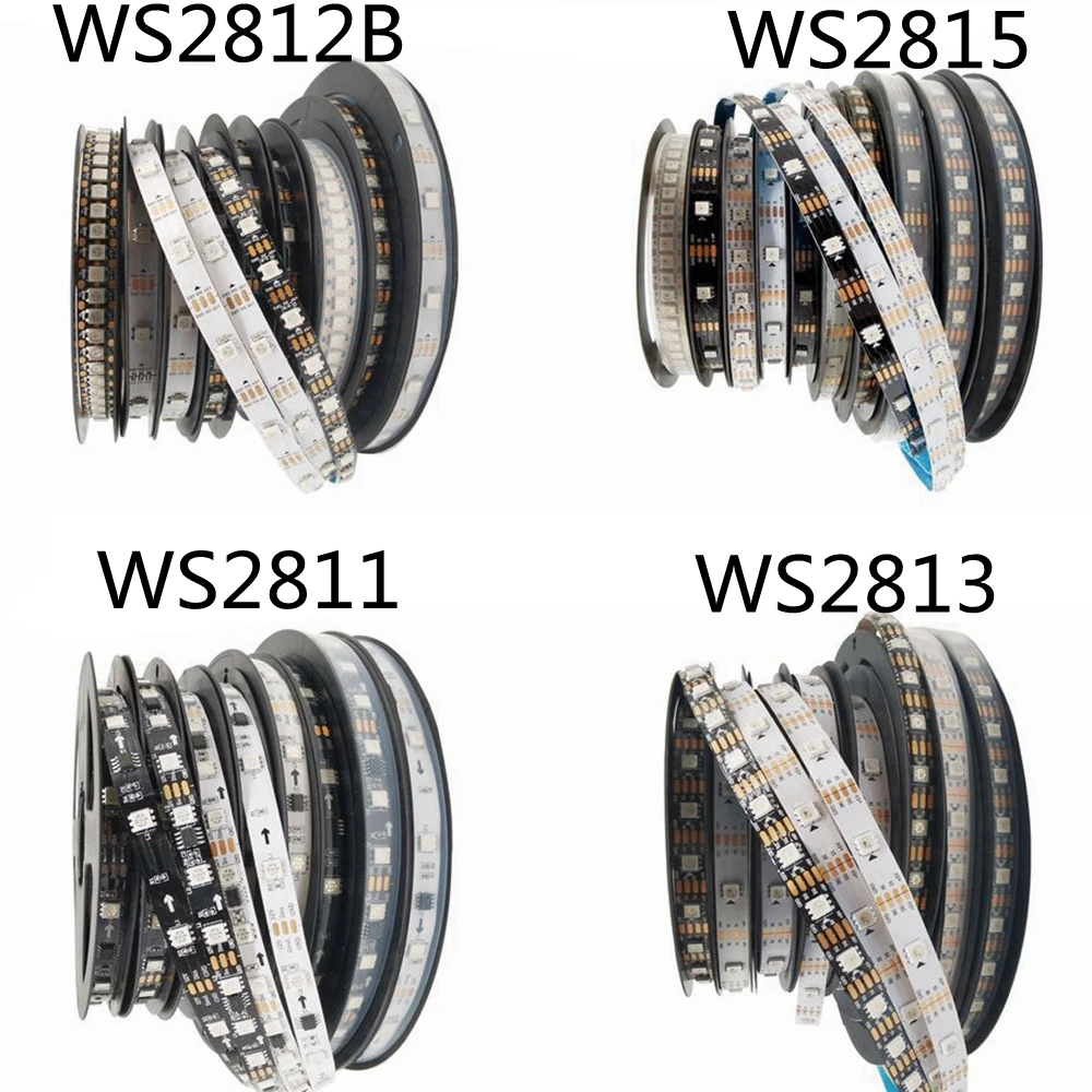 

WS2811 WS2812B WS2813 WS2815 addressable LED strip 5050 chip 30/60/144 LED IP30/65/67 IP30/65/67 WS2811 WS2812B WS2813 WS2815 bl